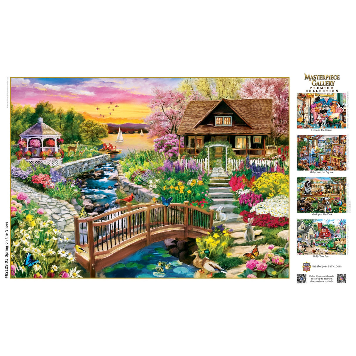 Masterpiece Gallery - Spring on the Shore 1000 Piece Jigsaw Puzzle