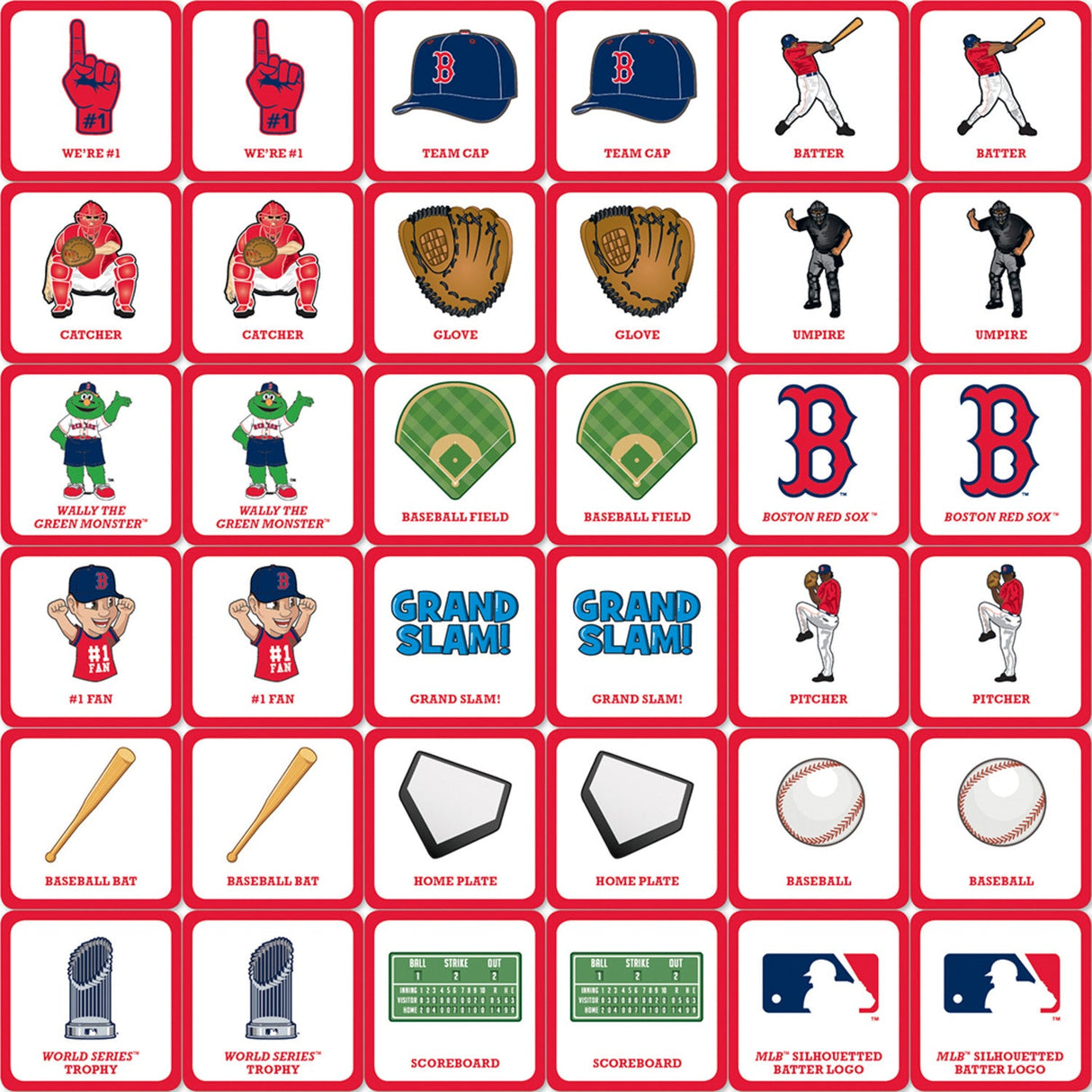 Boston Red Sox Matching Game