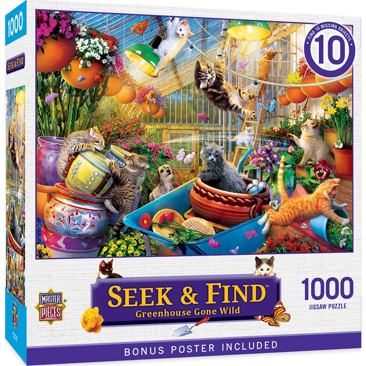 Seek & Find - Greenhouse Gone Wild 1000 Piece Jigsaw Puzzle