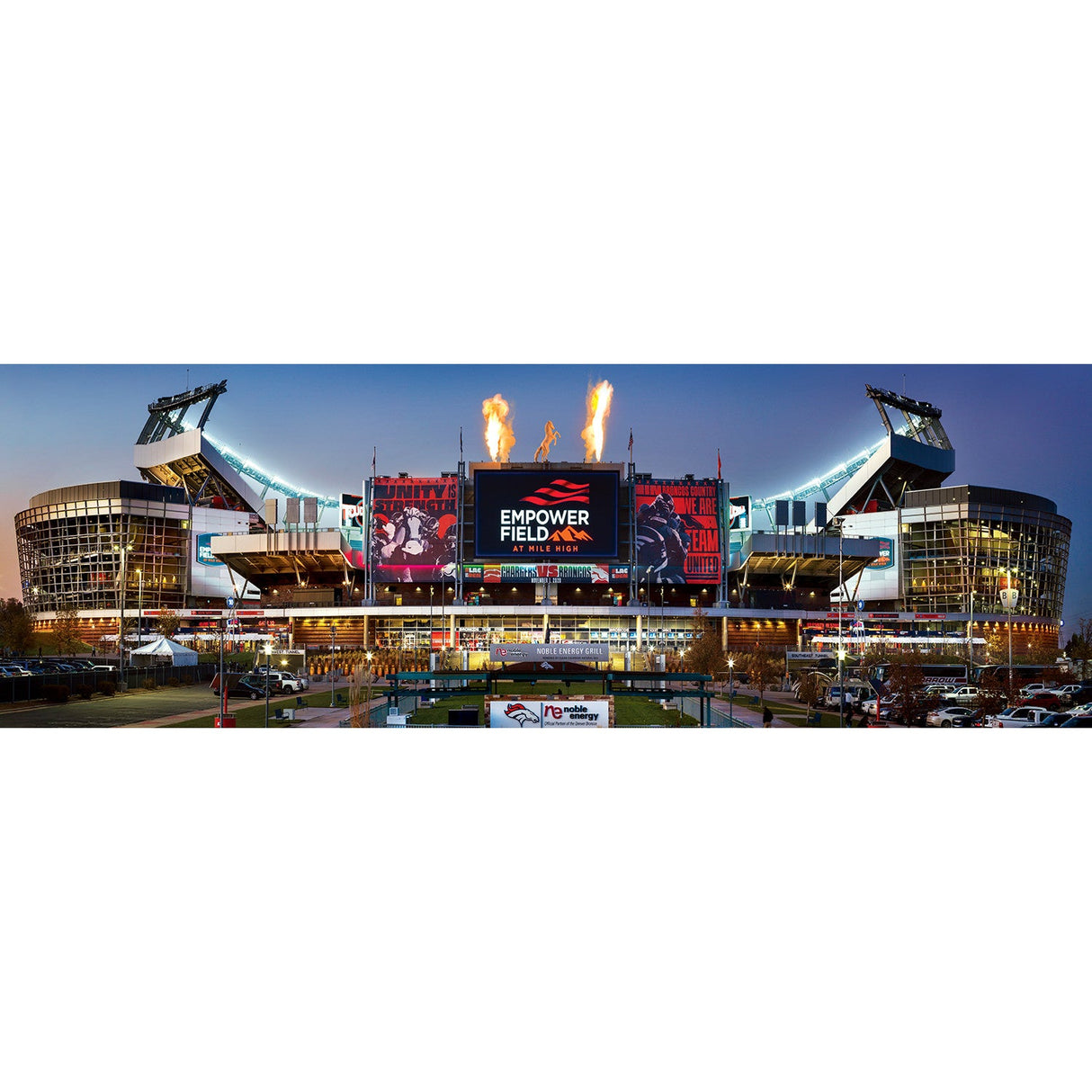 Denver Broncos - Stadium View 1000 Piece Panoramic Jigsaw Puzzle