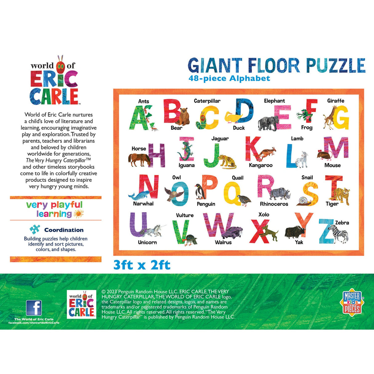 World of Eric Carle - Alphabet 48 Piece Floor Jigsaw Puzzle