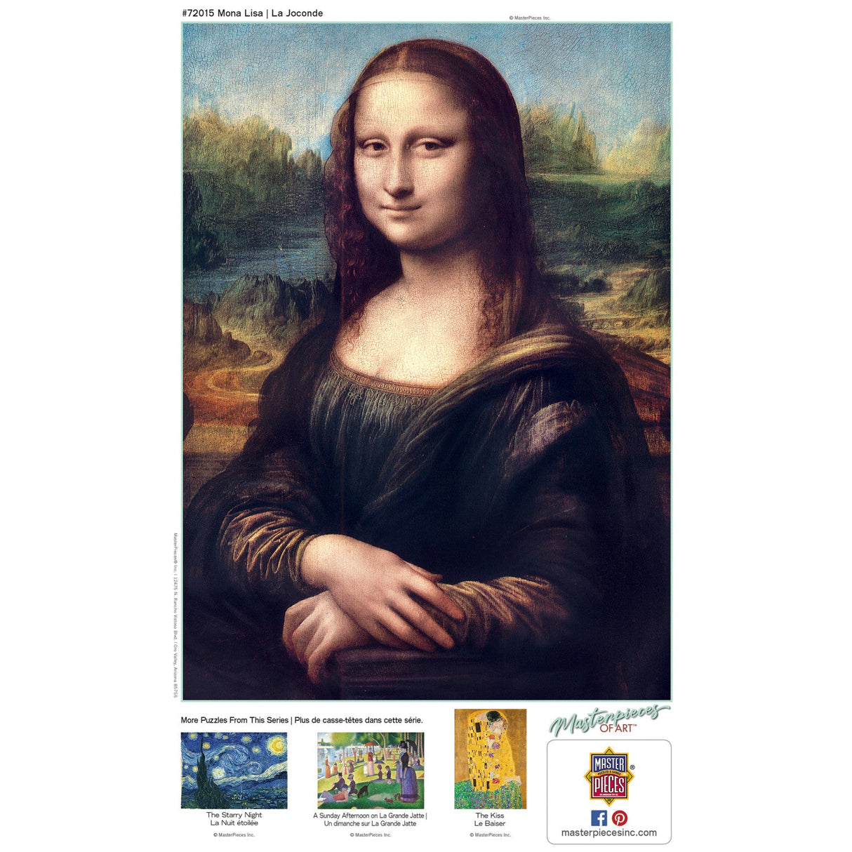 MasterPieces of Art - Mona Lisa 1000 Piece Jigsaw Puzzle