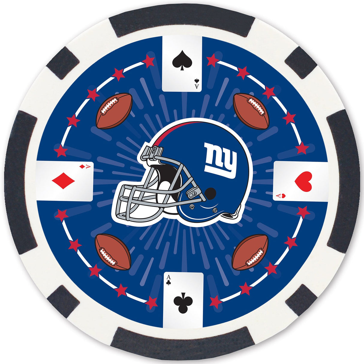 New York Giants 100 Piece Poker Chips