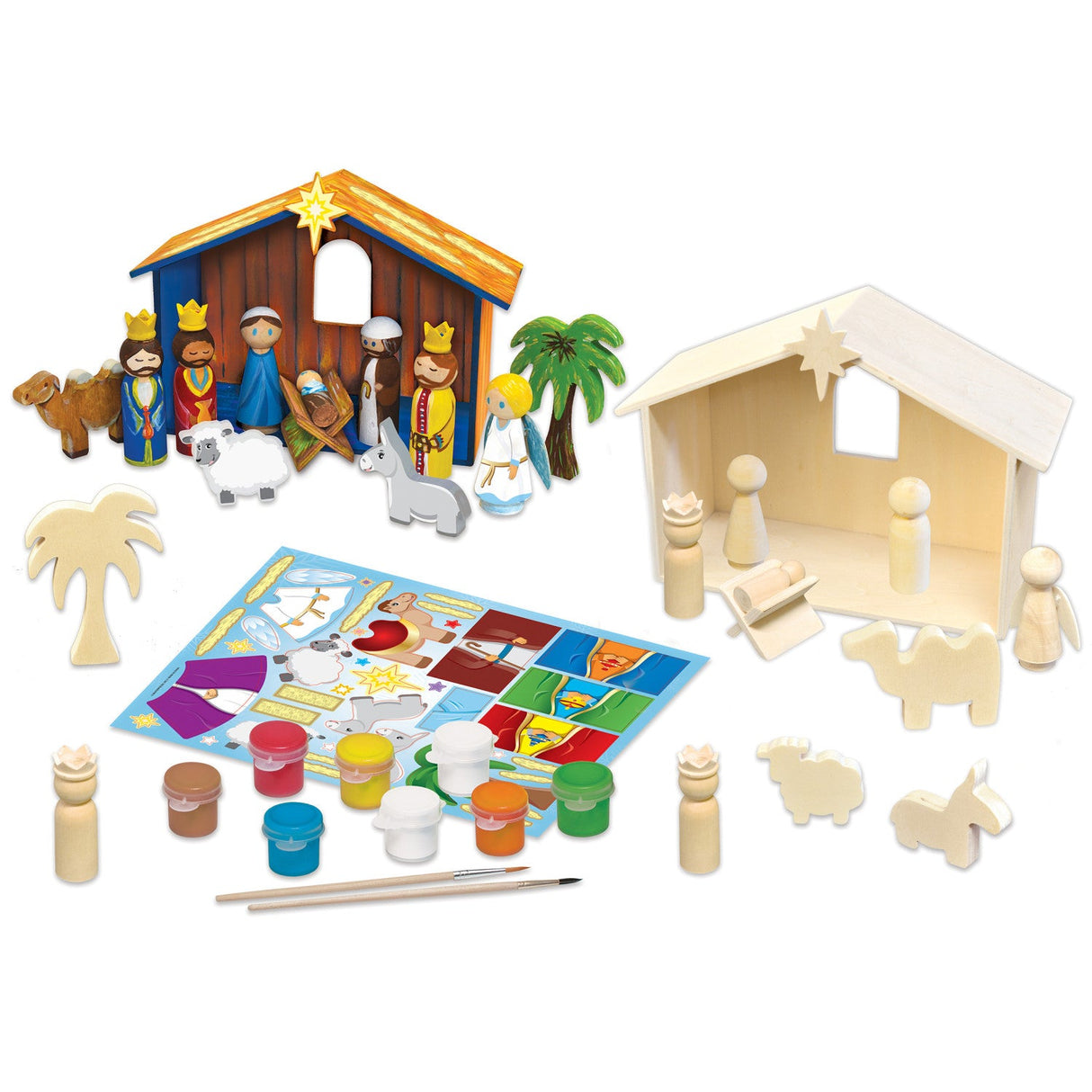 Nativity Scene Wood Craft & Paint Kit