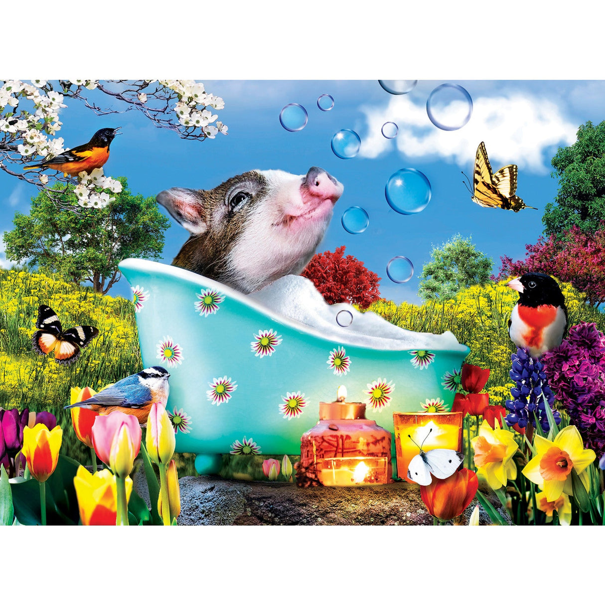 Wild & Whimsical - 500 Piece Jigsaw Puzzles 4 Pack