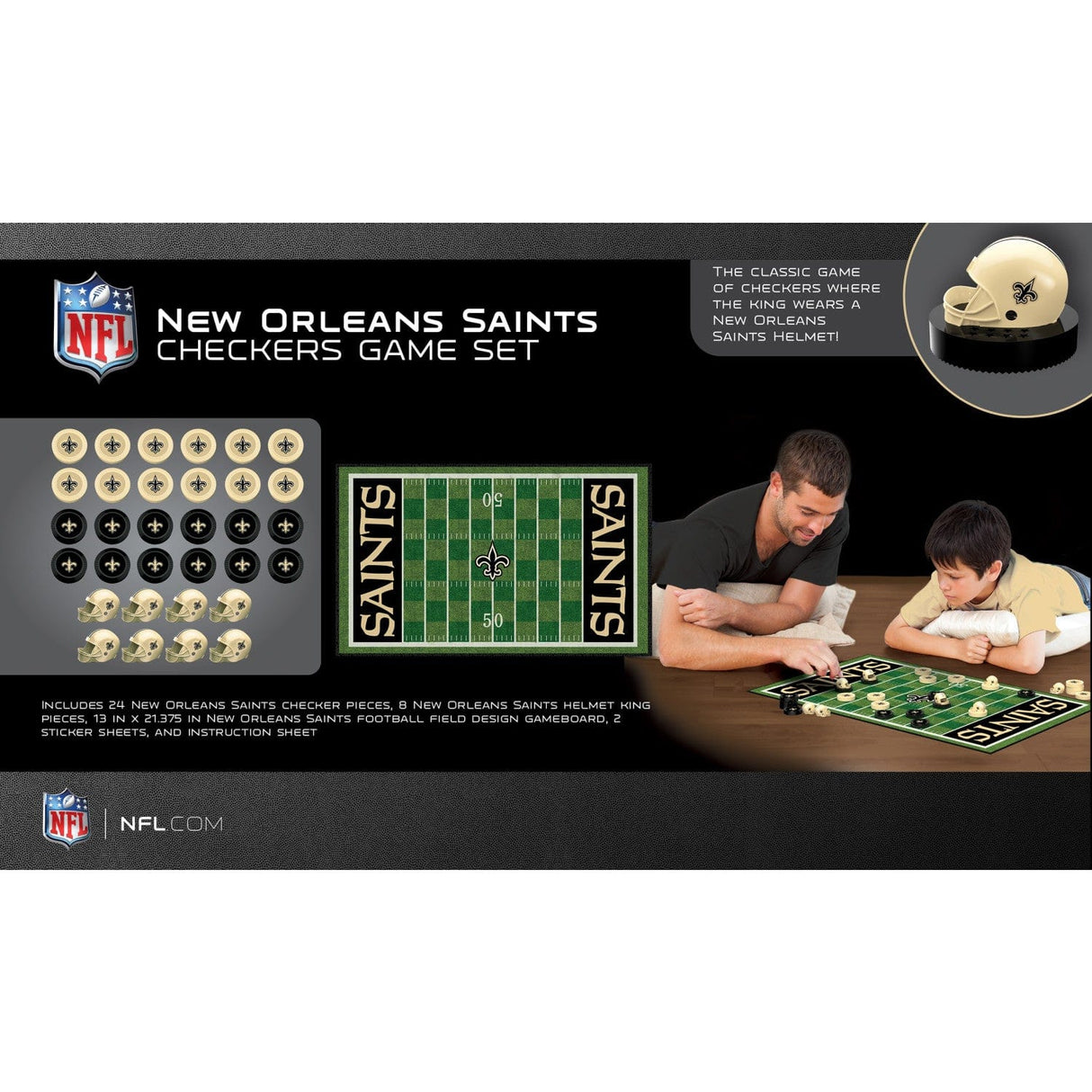 New Orleans Saints Checkers Board Game