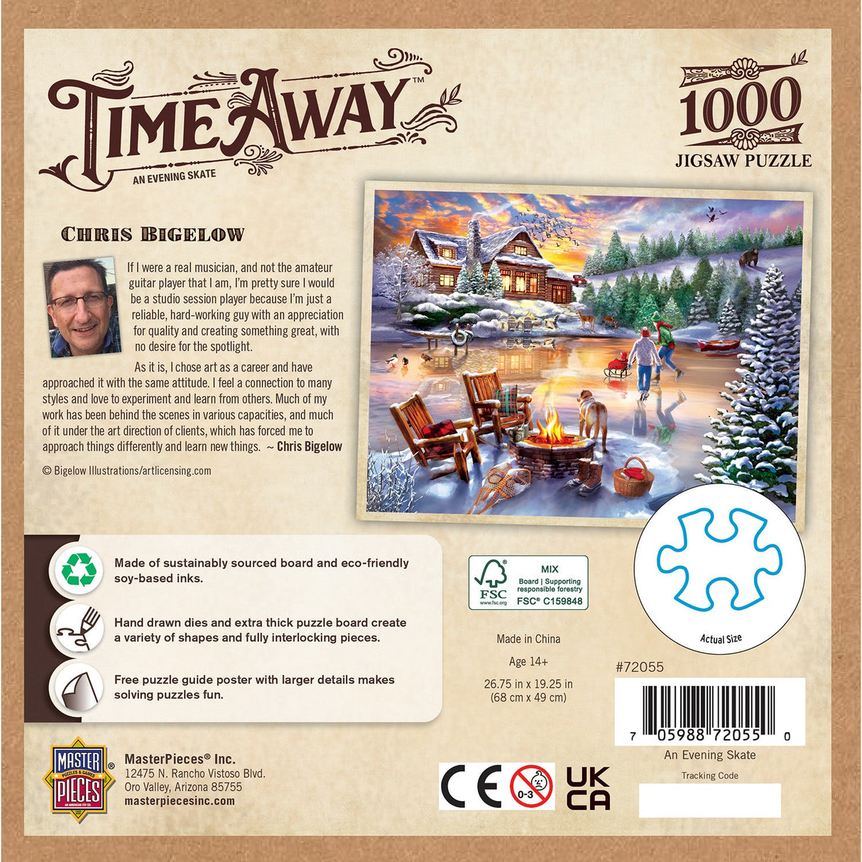 Time Away - An Evening Skate 1000 Piece Jigsaw Puzzle