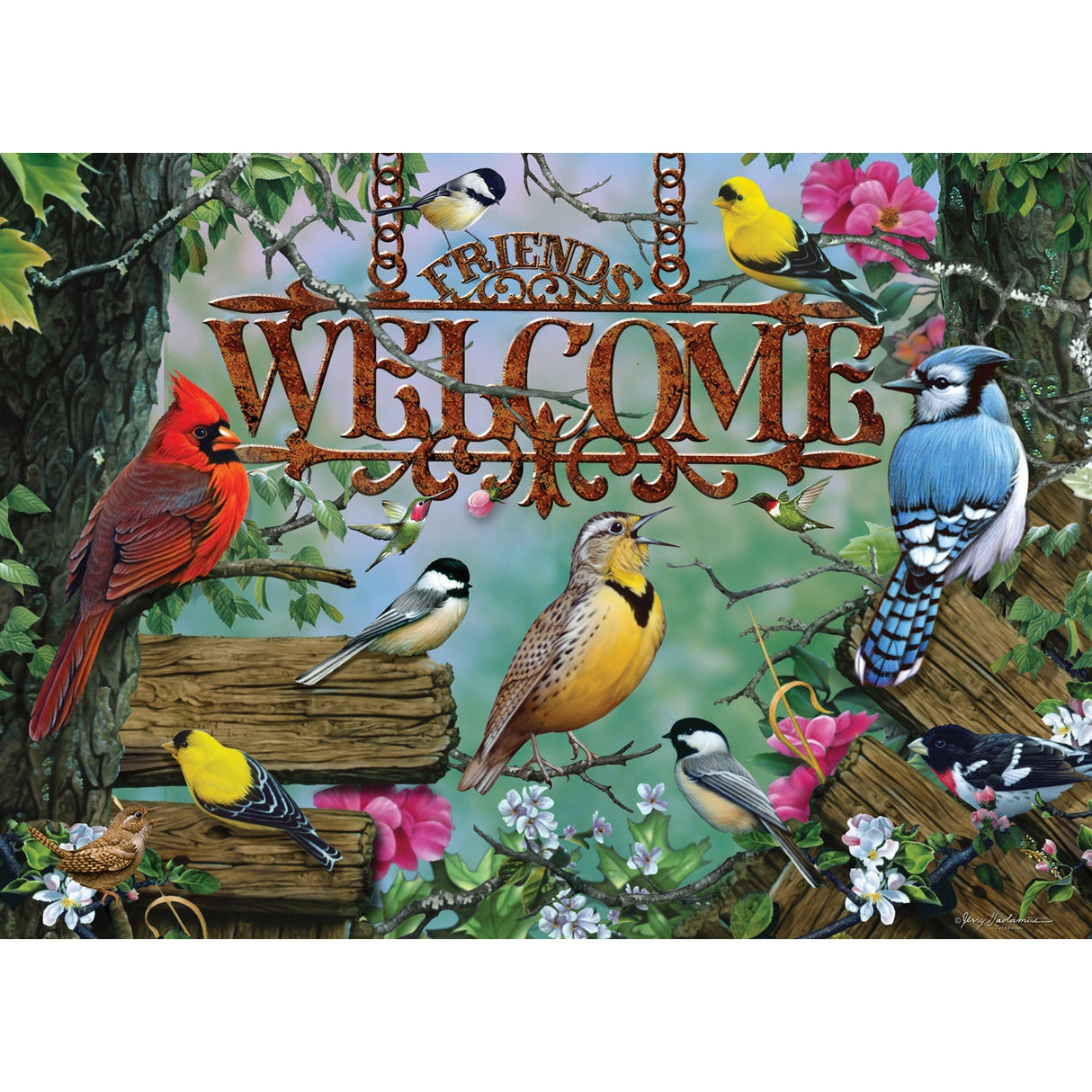 Audubon - Perched 1000 Piece Jigsaw Puzzle