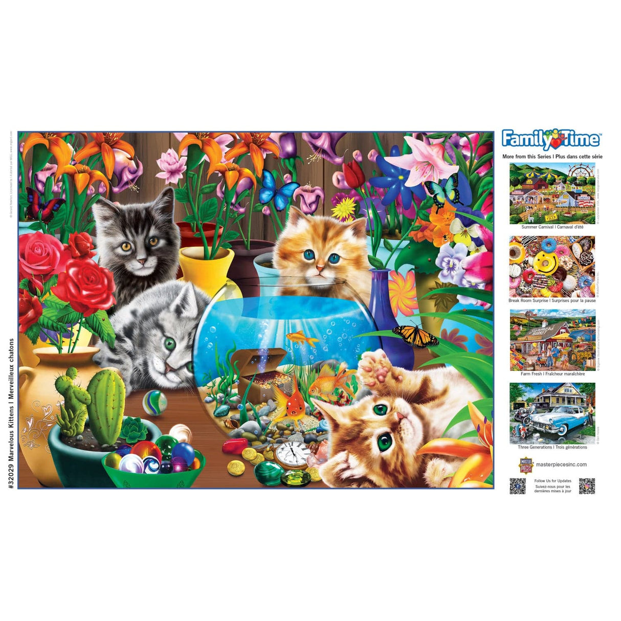 Family Time - Marvelous Kittens 400 Piece Jigsaw Puzzle