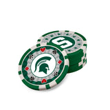 Michigan State Spartans 300 Piece Poker Set