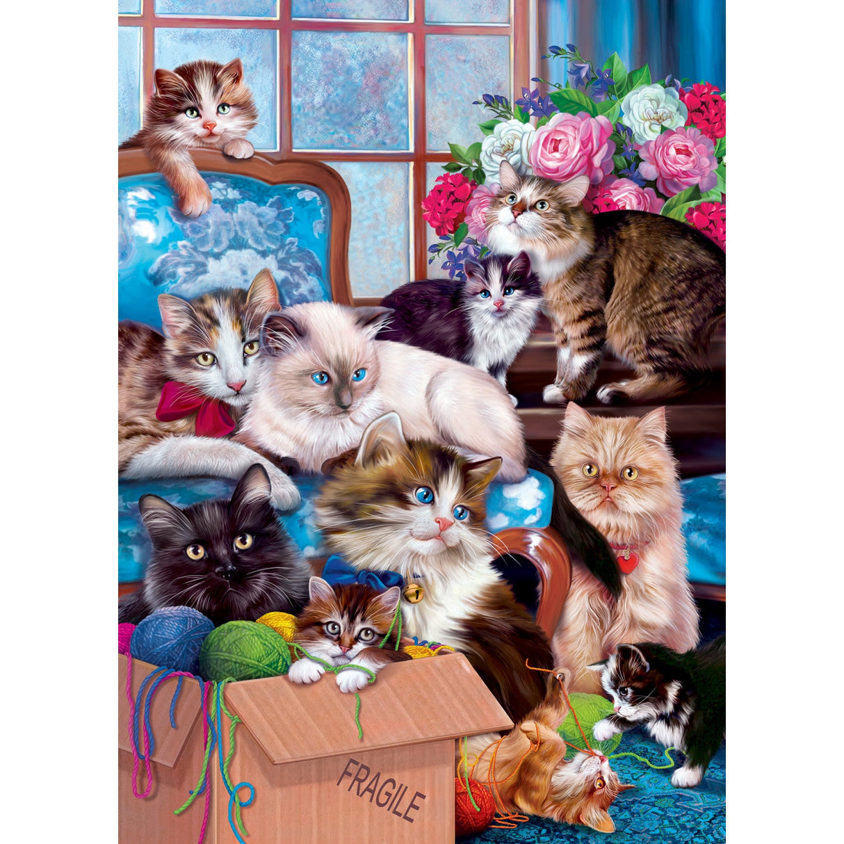 Furry Friends - Trouble Makers 1000 Piece Jigsaw Puzzle