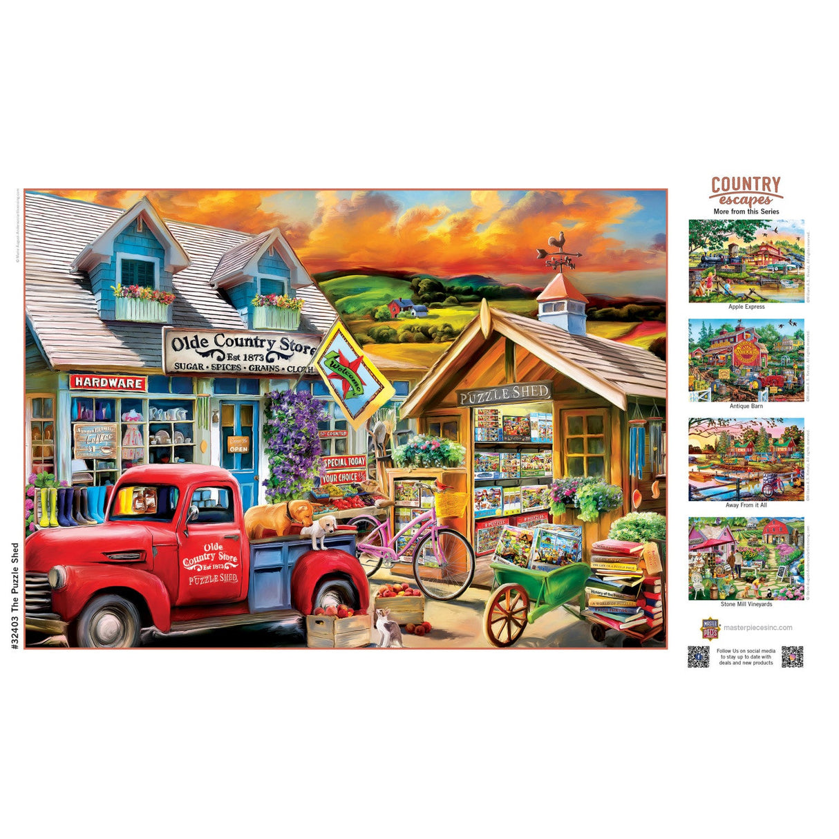 Country Escapes - The Puzzle Shed 500 Piece Jigsaw Puzzle