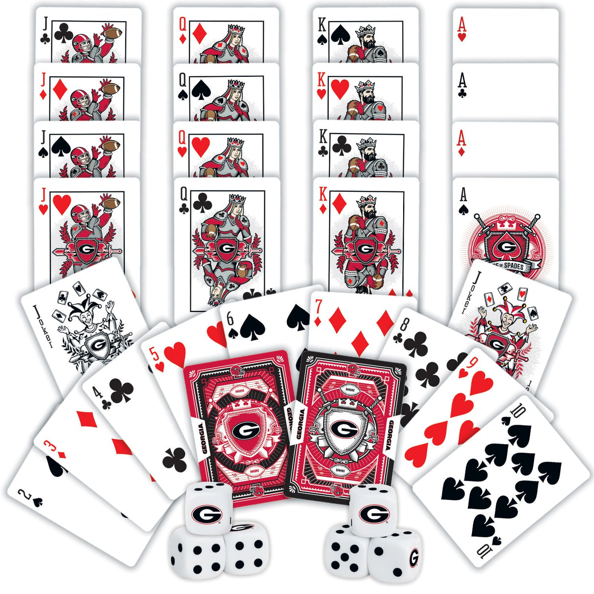 Georgia Bulldogs - 2-Pack Playing Cards & Dice Set