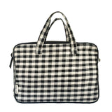 Laptop Case 13", Handle & Charger Pocket, Gingham