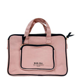 Laptop Case 13", Handle & Charger Pocket, Pink/Blush