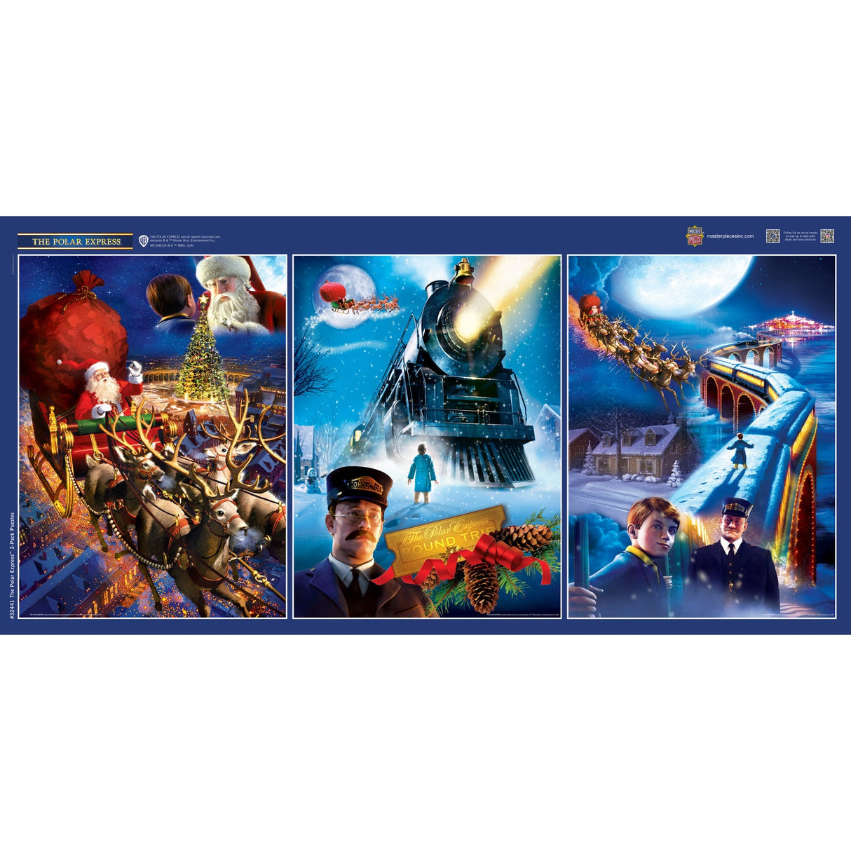 The Polar Express 3-pack 500 Piece Jigsaw Puzzle