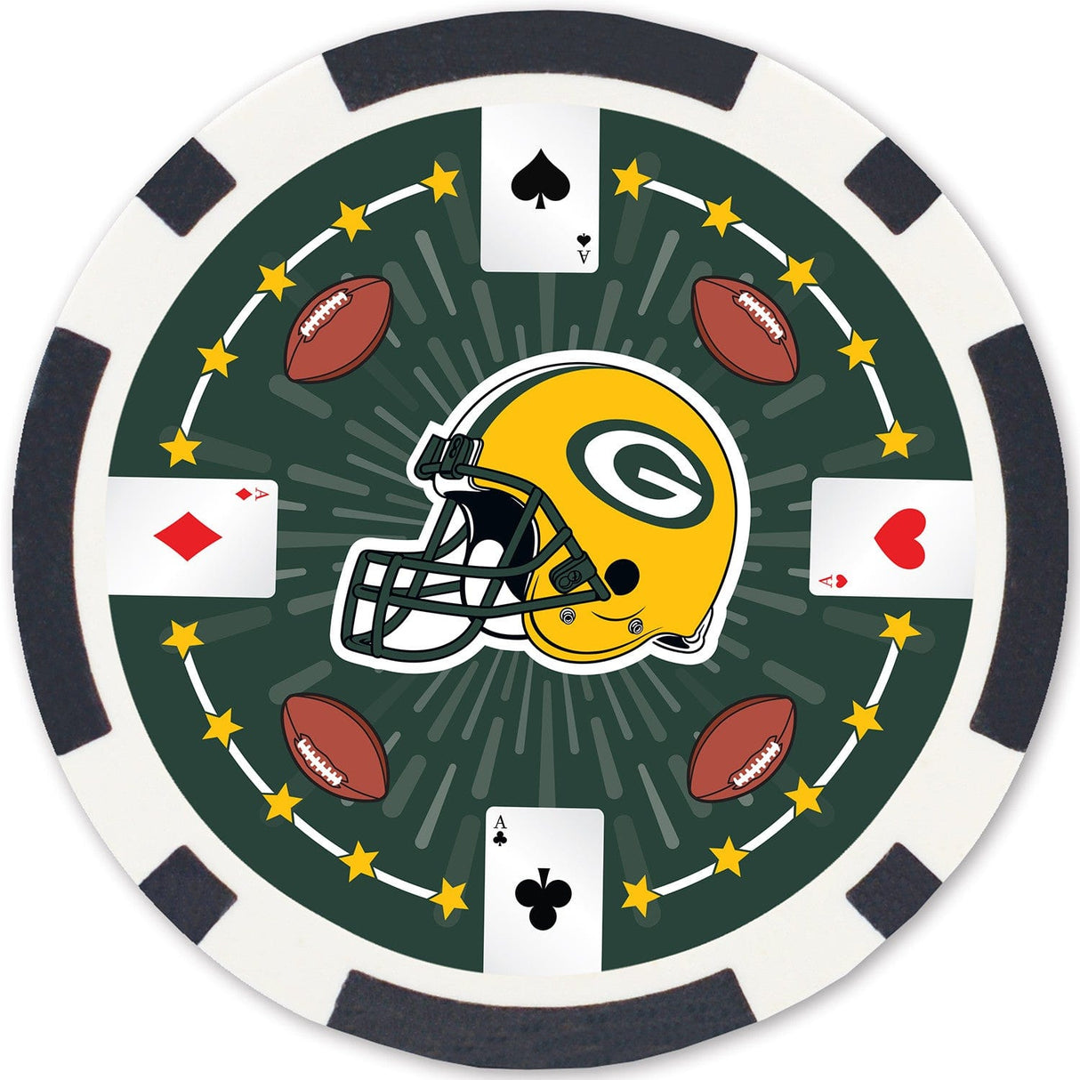 Green Bay Packers 100 Piece Poker Chips