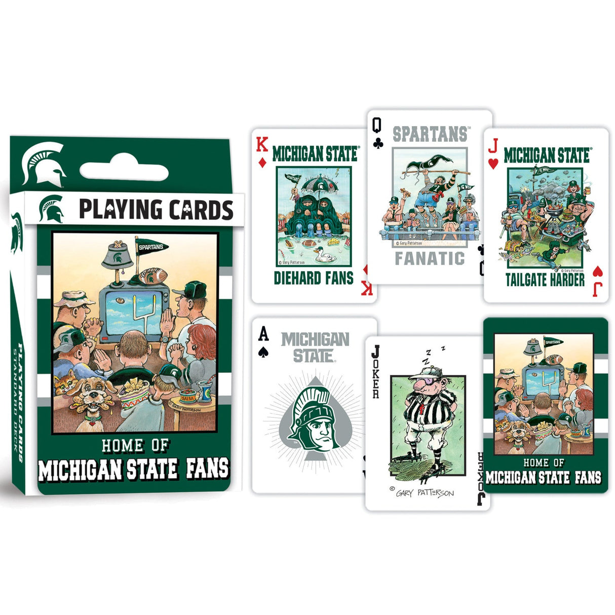 Michigan State Spartans Fan Deck Playing Cards - 54 Card Deck