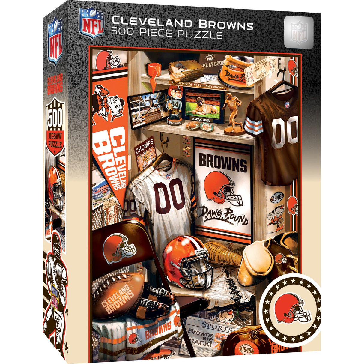 Cleveland Browns - Locker Room 500 Piece Jigsaw Puzzle