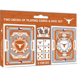 Texas Longhorns - 2-Pack Playing Cards & Dice Set