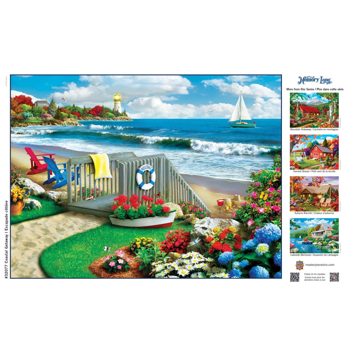 Memory Lane - Coastal Getaway 300 Piece EZ Grip Jigsaw Puzzle