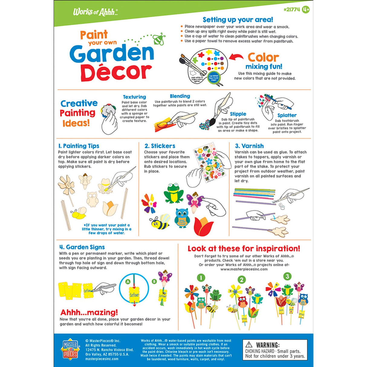 Garden Decor Wood Craft & Paint Kit