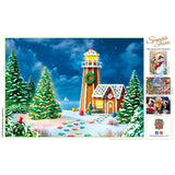 Sparkle & Shine - Gingerbread Lighthouse 500 Piece Glitter Jigsaw Puzzle