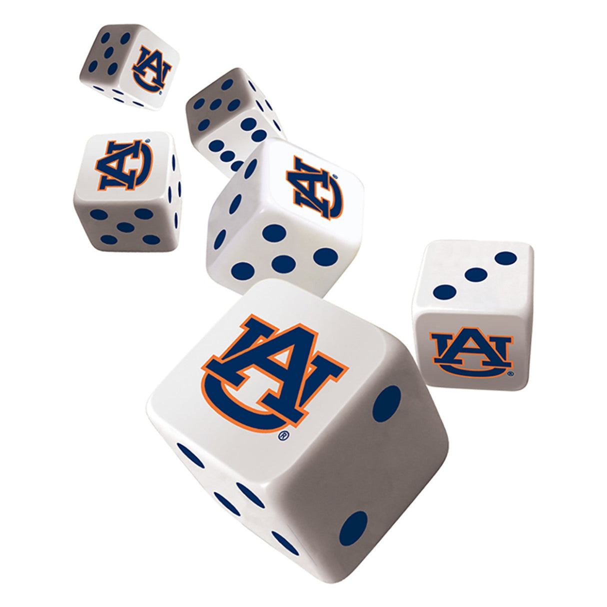 Auburn Tigers Dice Set