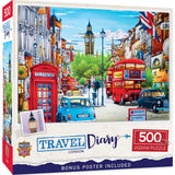 Travel Diary - London 500 Piece Jigsaw Puzzle