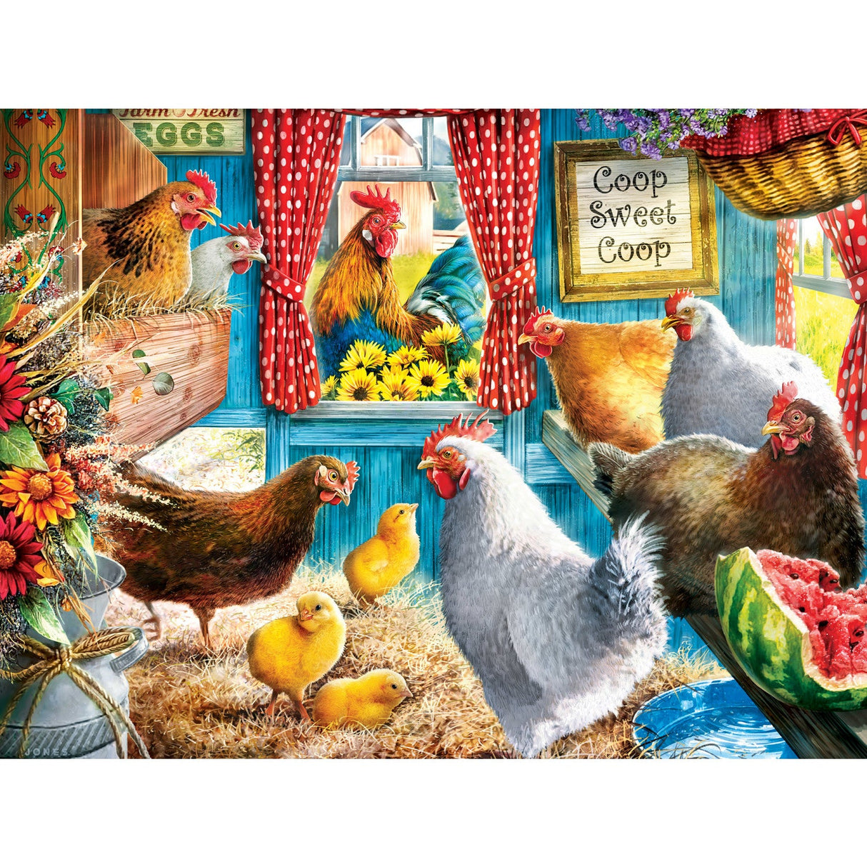 Green Acres - Cluckington Palace 300 Piece EZ Grip Jigsaw Puzzle