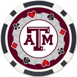 Texas A&M Aggies 100 Piece Poker Chips