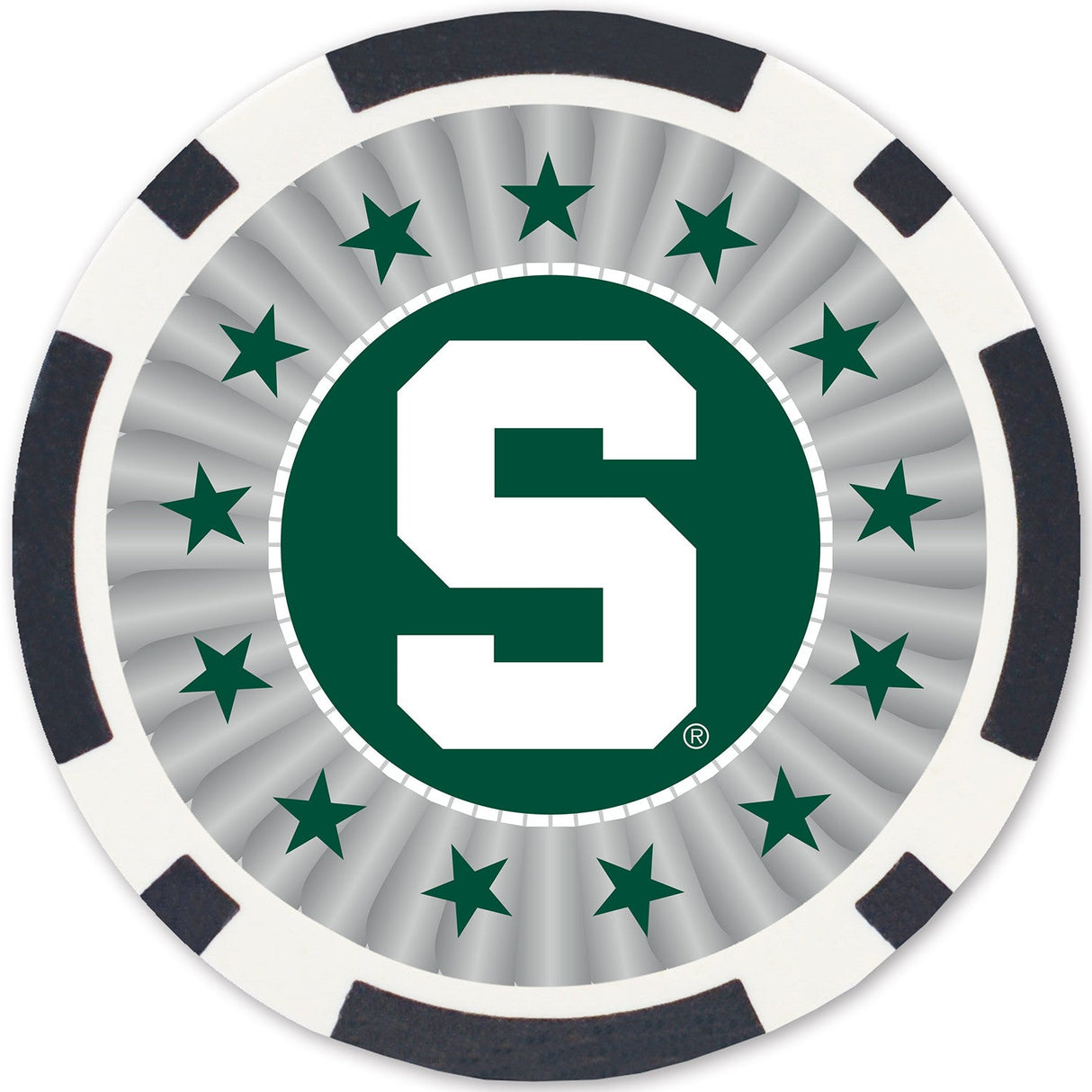 Michigan State Spartans 100 Piece Poker Chips