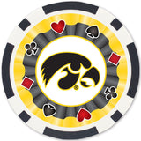 Iowa Hawkeyes 100 Piece Poker Chips