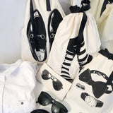 Sock Short Bag, Cream