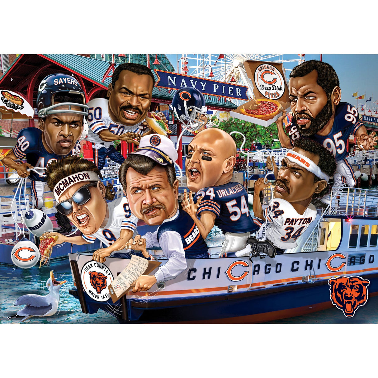 Chicago Bears - All Time Greats 500 Piece Jigsaw Puzzle