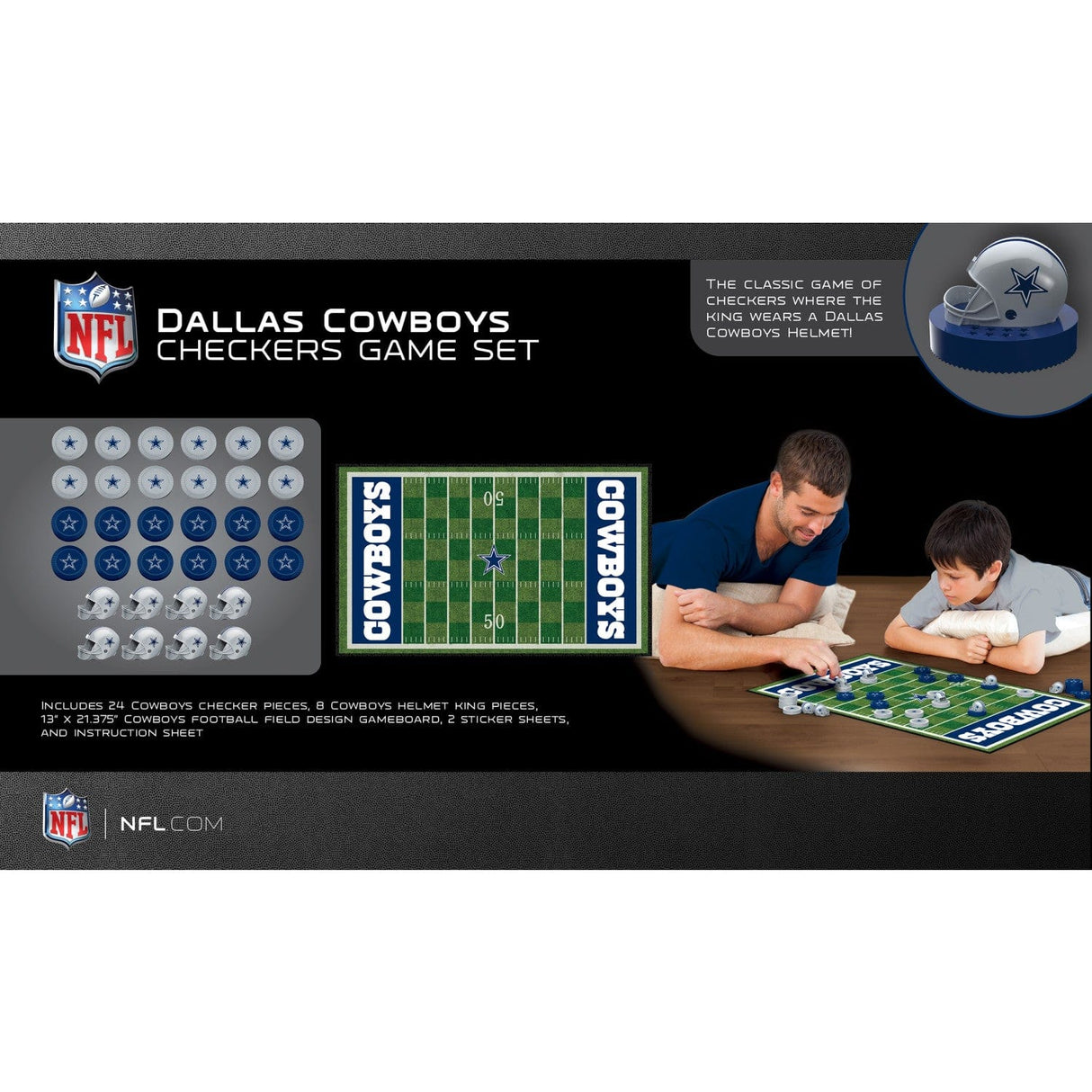 Dallas Cowboys Checkers Board Game