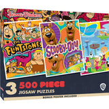 Hanna-Barbera - 500 Piece Jigsaw Puzzles 3 Pack