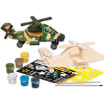 U.S. Army - Apache Helicopter Wood Craft & Paint Kit