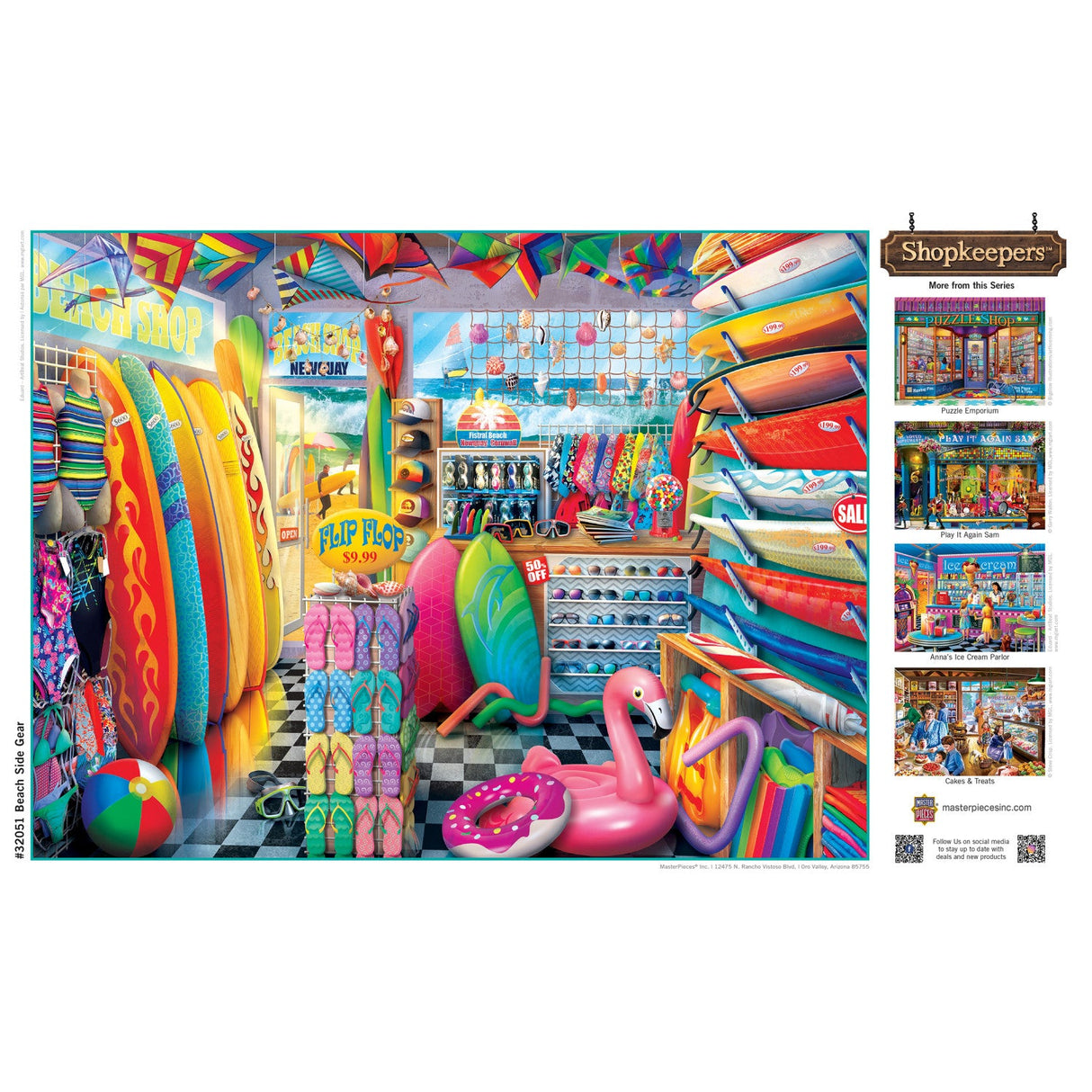 Shopkeepers - Beach Side Gear 750 Piece Jigsaw Puzzle