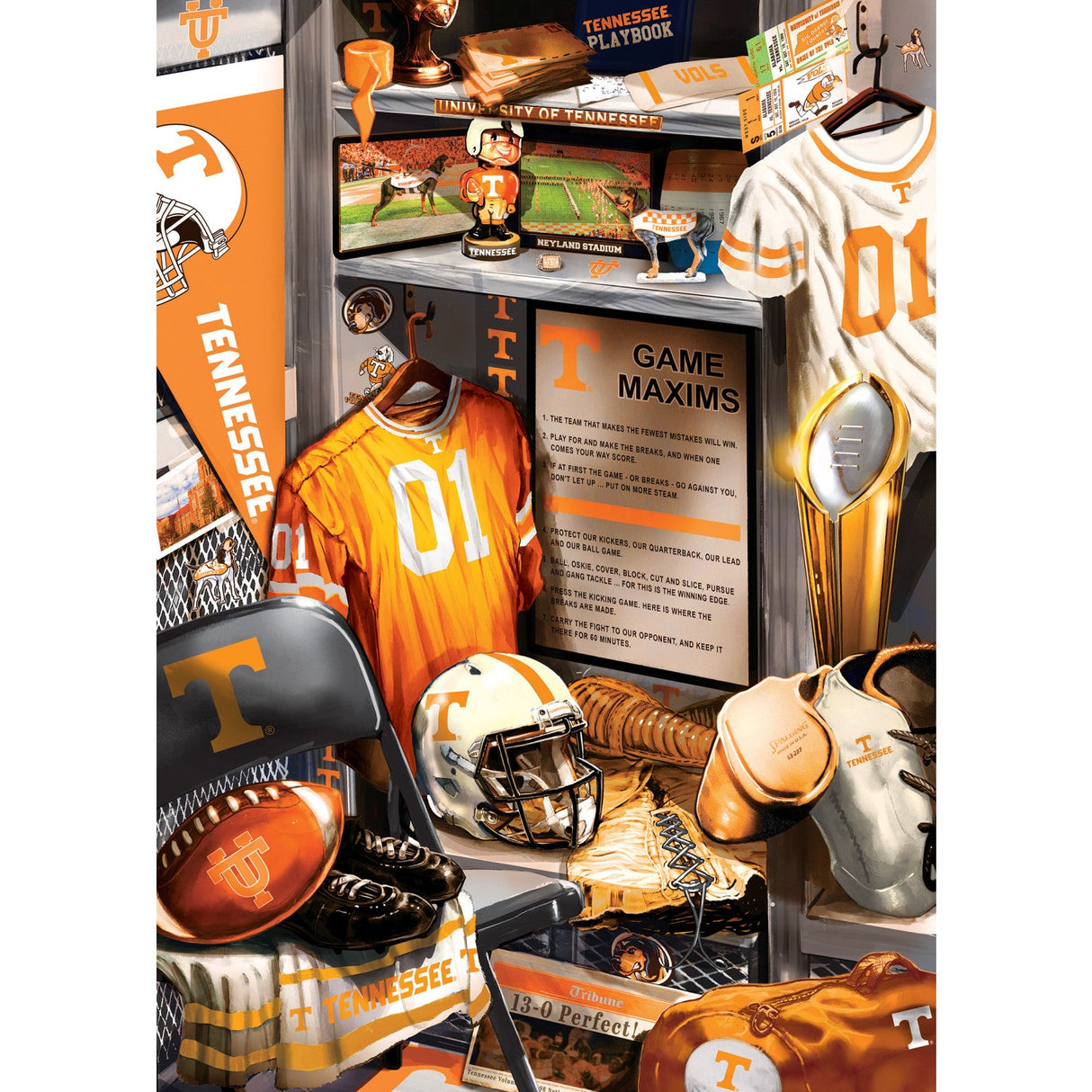 Tennessee Volunteers - Locker Room 500 Piece Jigsaw Puzzle