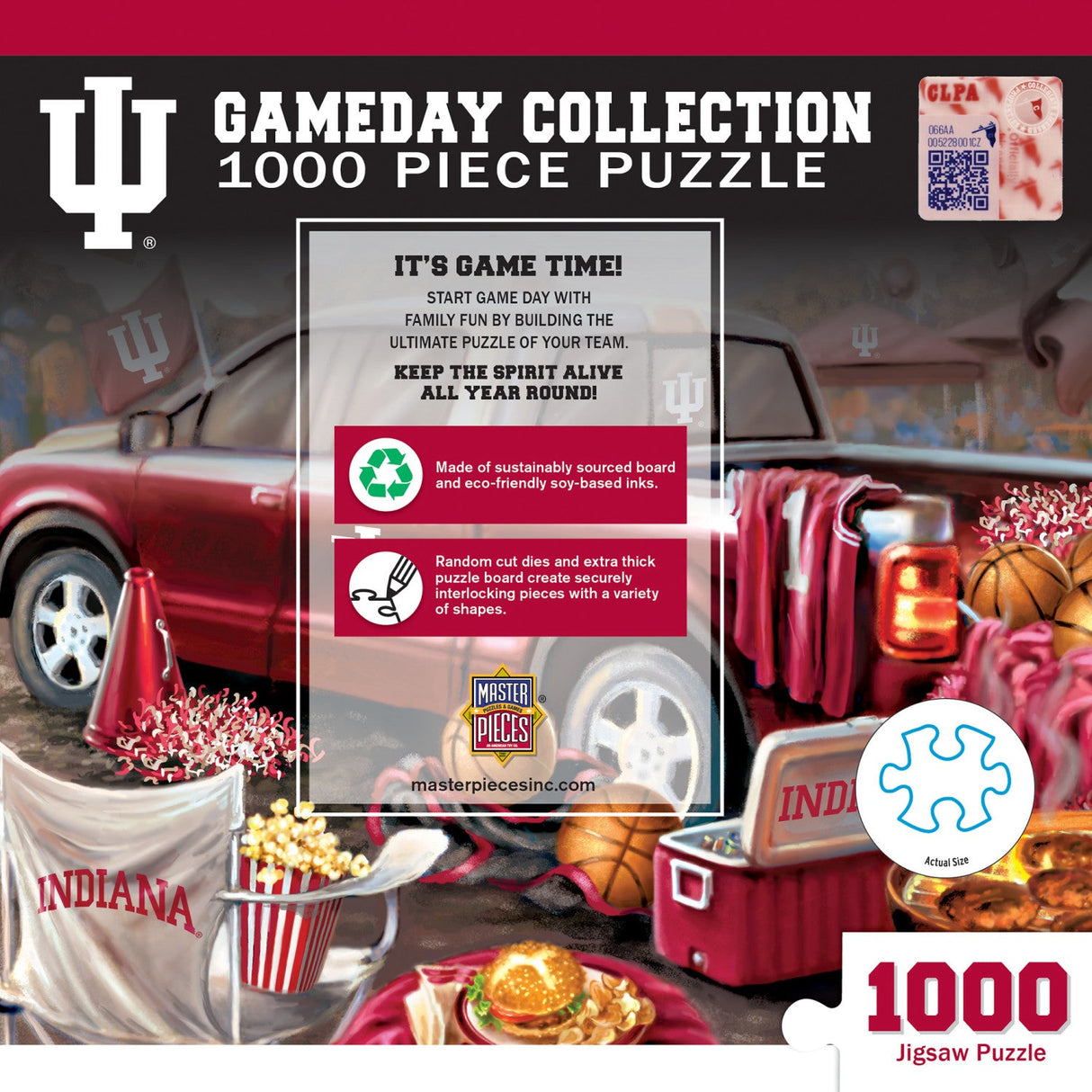 Indiana Hoosiers - Gameday 1000 Piece Jigsaw Puzzle