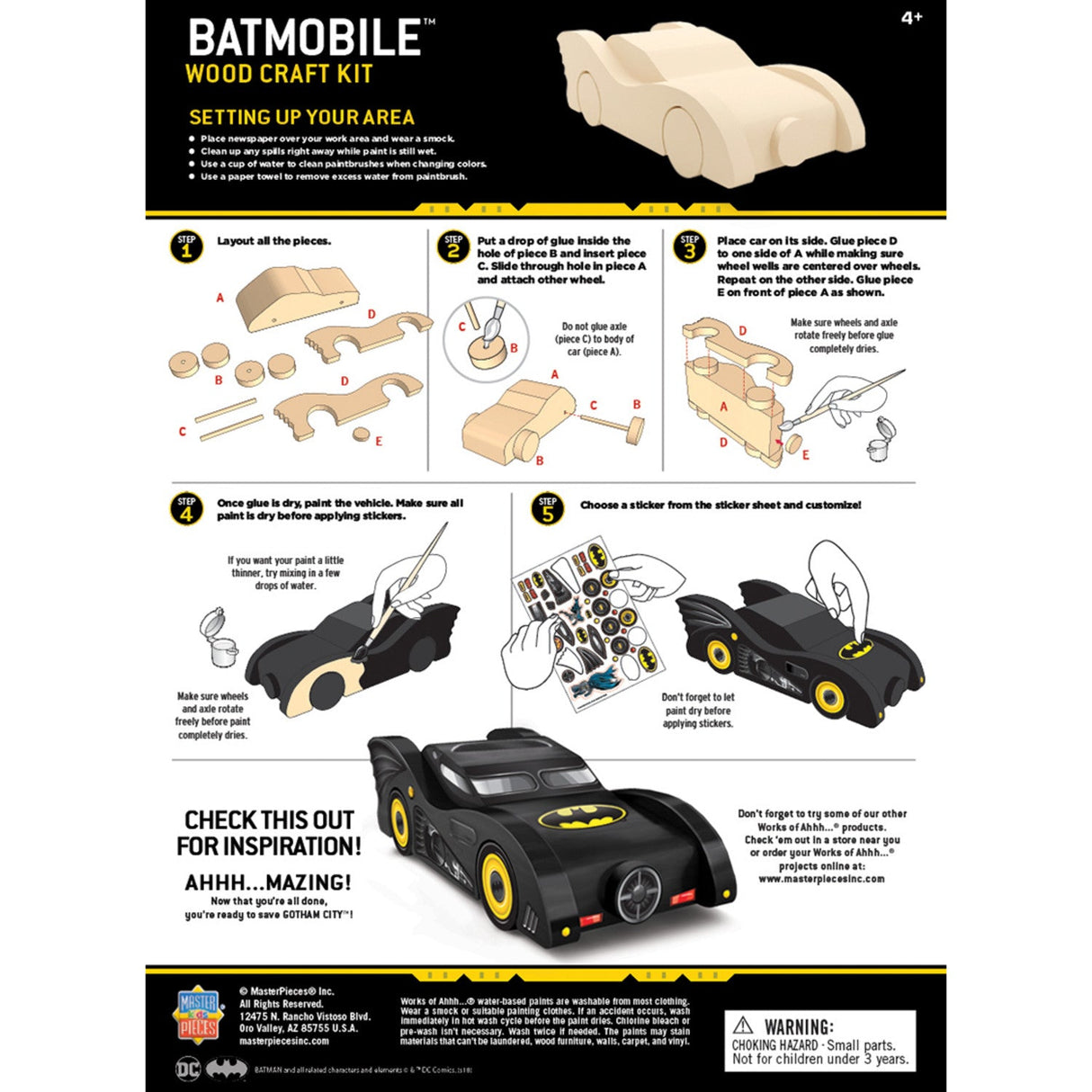 Warner Bros Batman - Batmobile Buildable Mini Kit