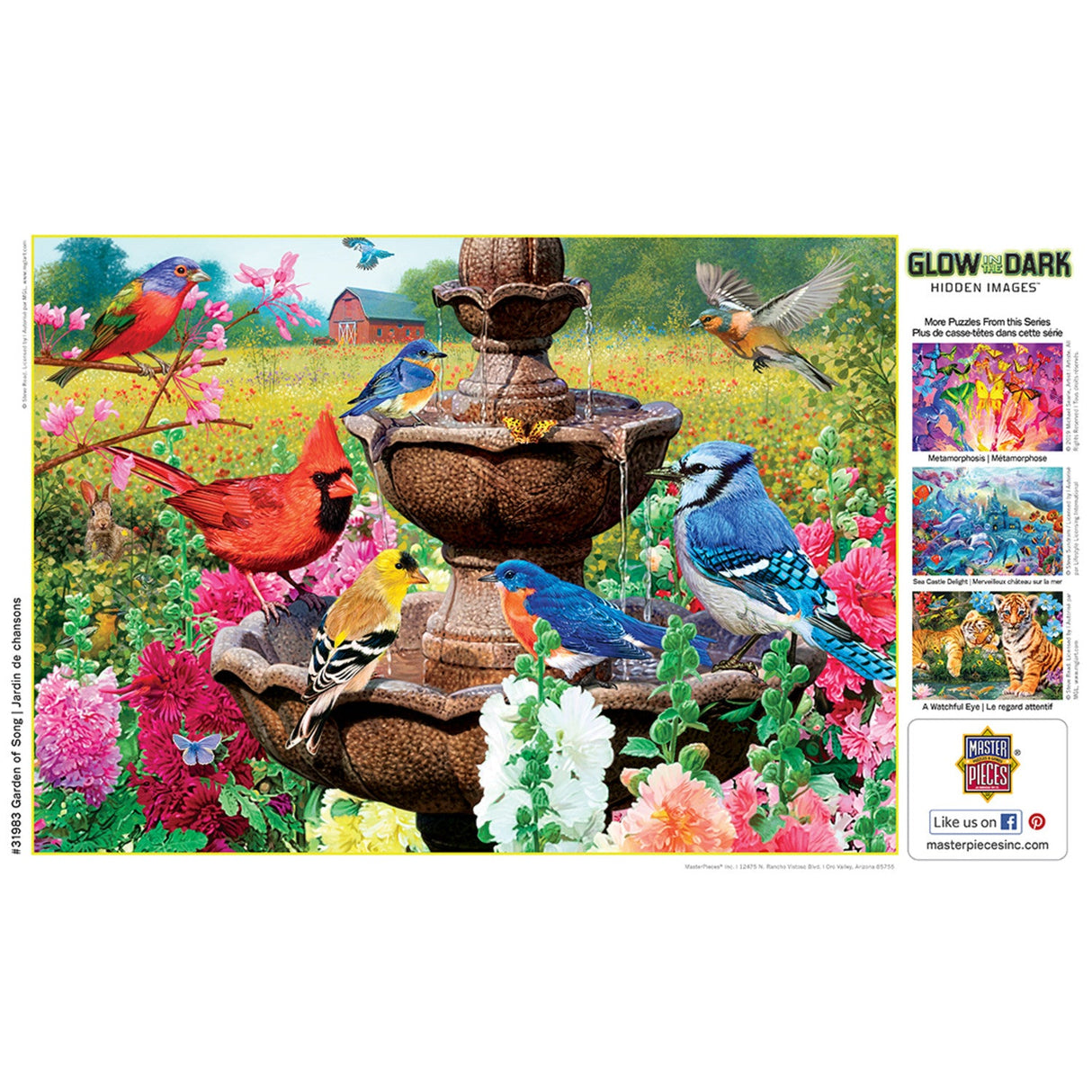 Hidden Images - Garden of Song 500 Piece Jigsaw Puzzle