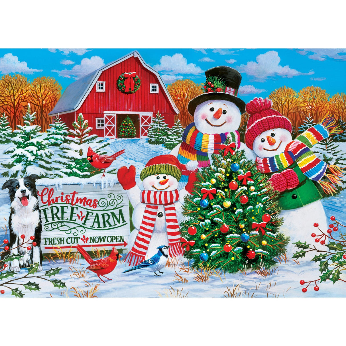 Season's Greetings - Tree Farm 1000 Piece Jigsaw Puzzle