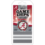 Alabama Crimson Tide 20 Piece Poker Chips