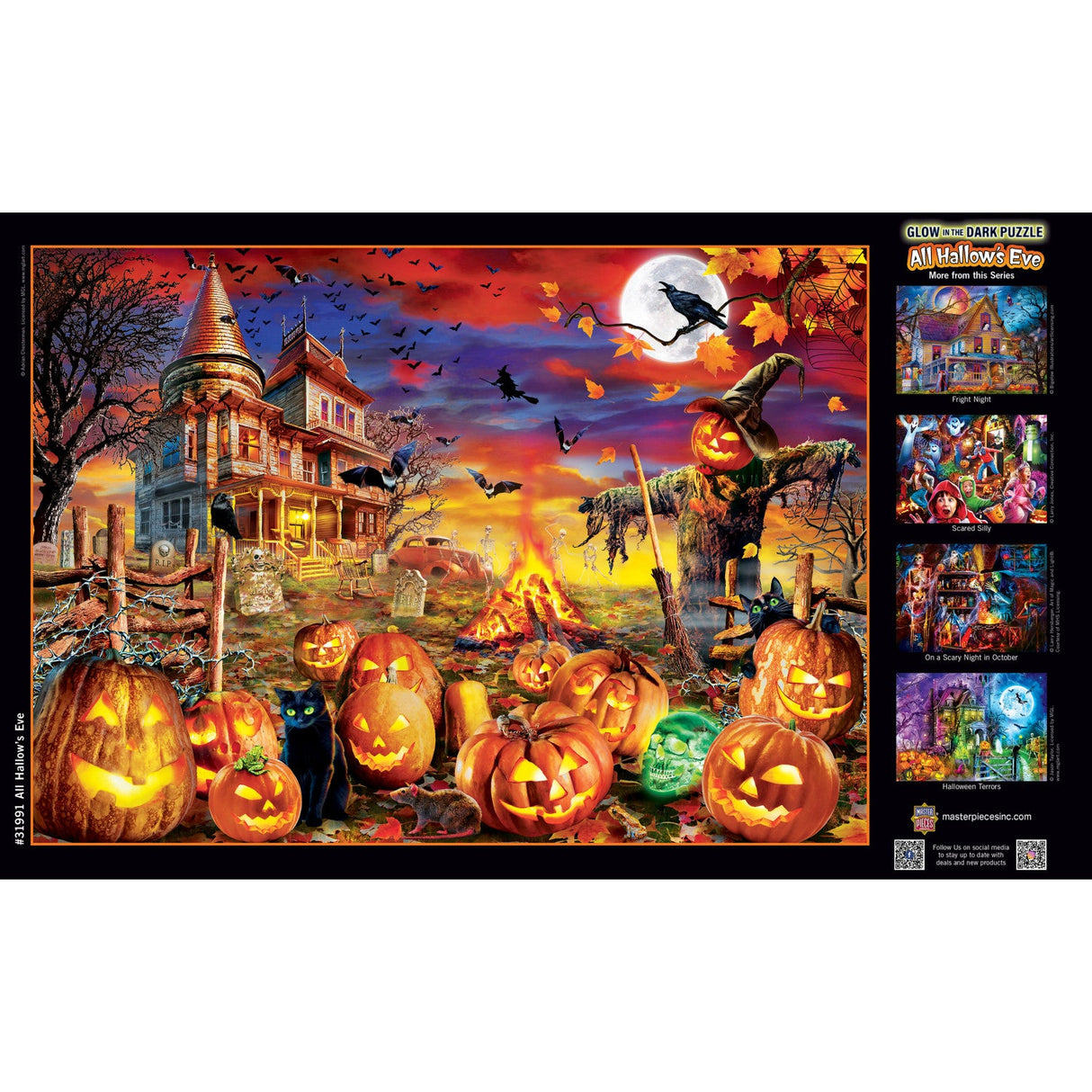 Glow in the Dark - All Hallow's Eve 500 Piece Jigsaw Puzzle