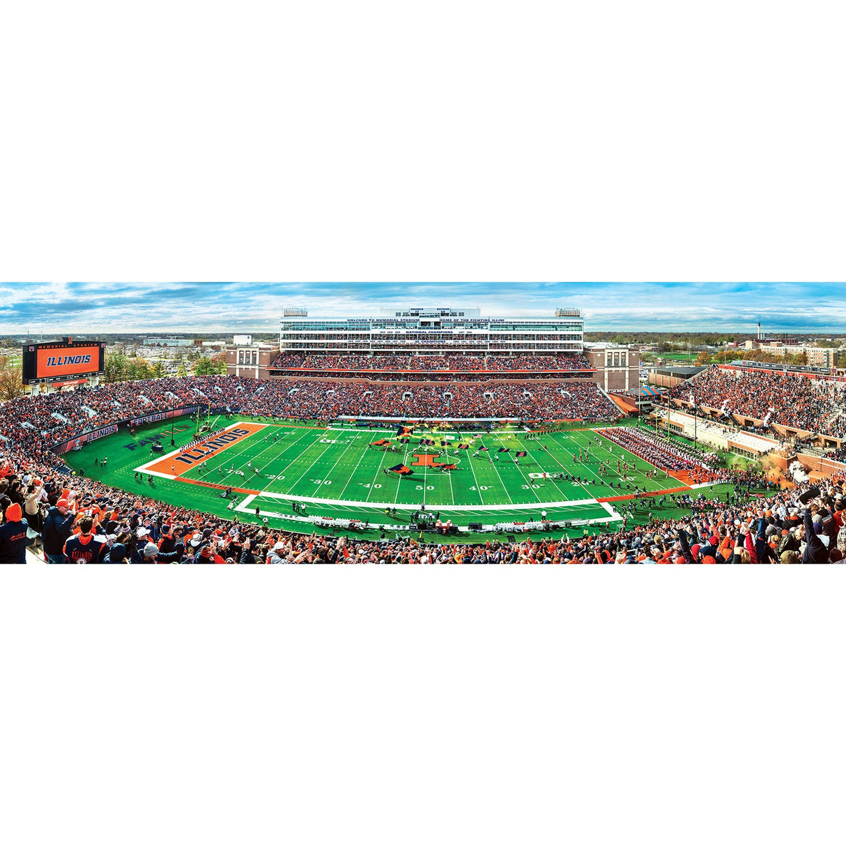 Illinois Fighting Illini - 1000 Piece Panoramic Jigsaw Puzzle