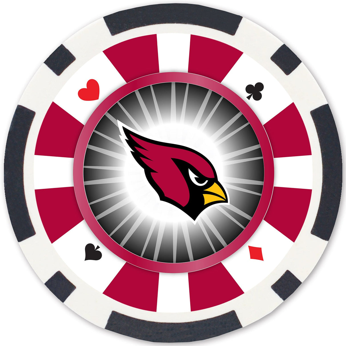 Arizona Cardinals 100 Piece Poker Chips