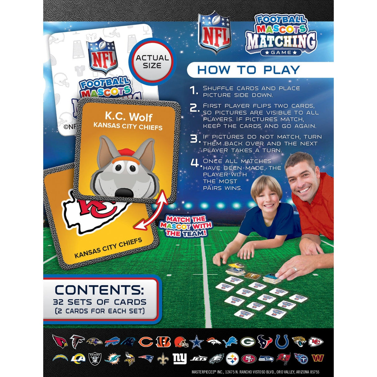 NFL Mascots Matching Game