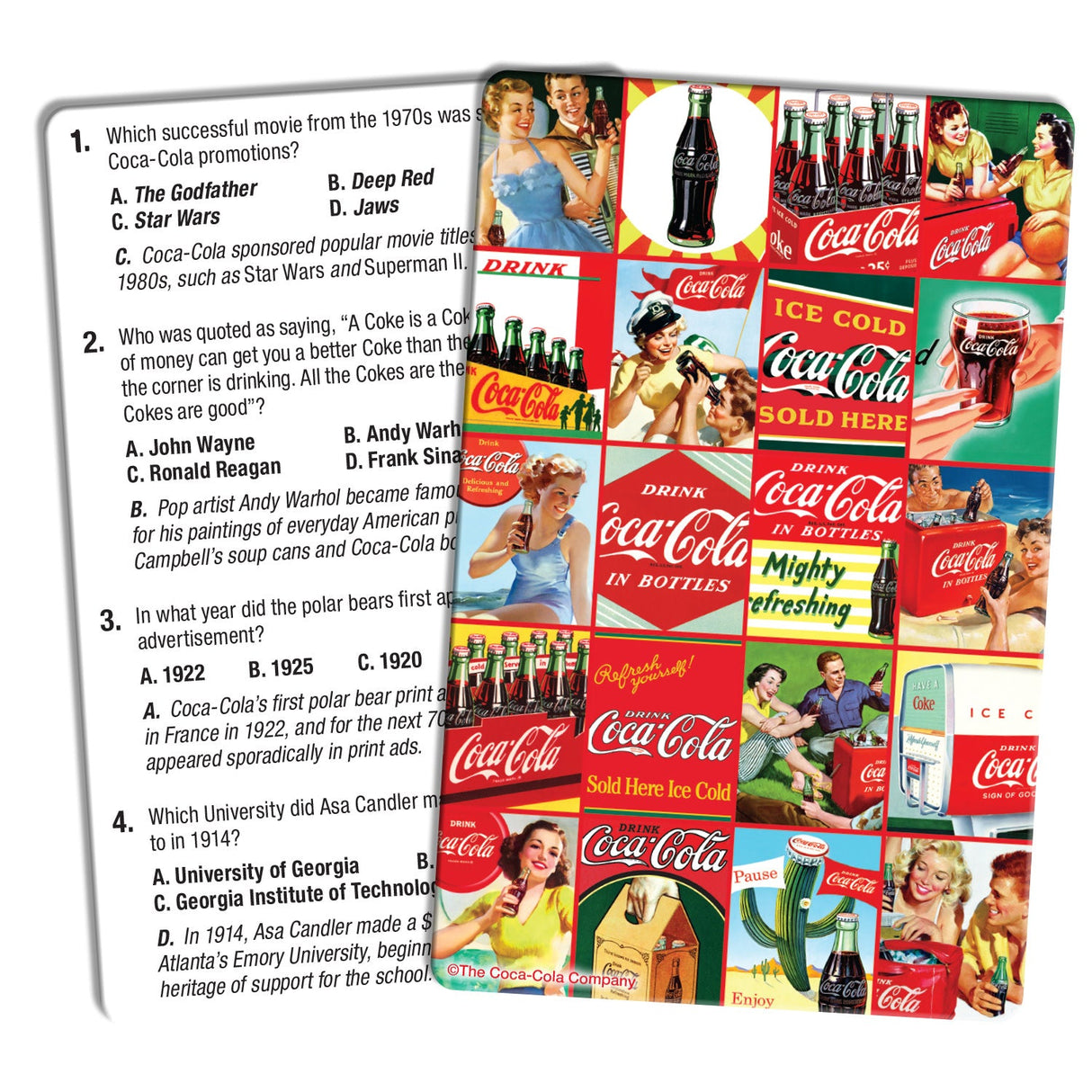 Coca-Cola Trivia Game with Collectible Tin